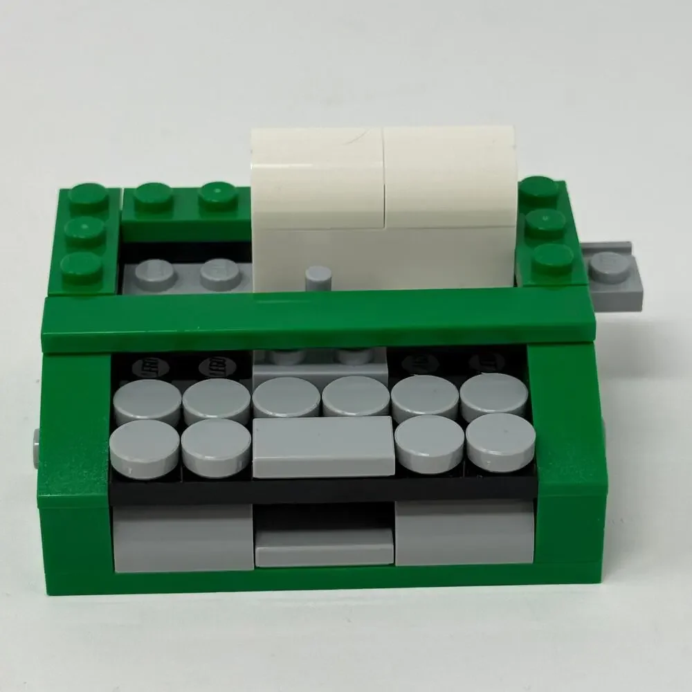 LEGO Mini Typewriter Green MOC Custom Build 2.5 x 2in Desk Display Collectible